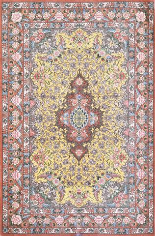 Persian Qum Gold, 2′7″ × 3′11″