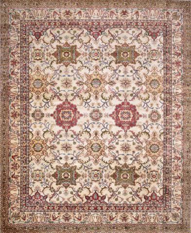 Mughal Agra Cream, 9′11″ × 12′2″
