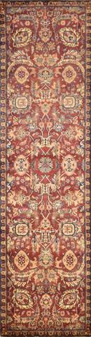 Mughal Agra Red, 2′8″ × 9′11″