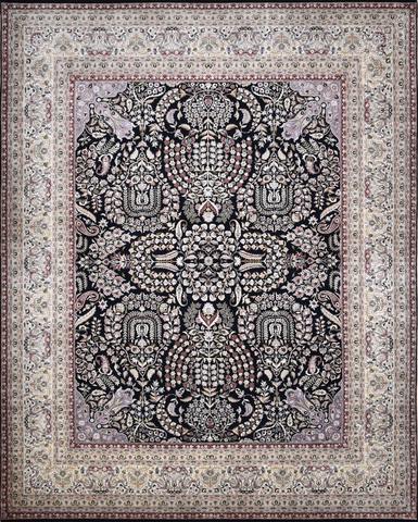 Sarouk Farooq Black & Beige, 8′0″ × 10′0″