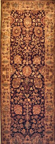 Agra Brown / Gold, 3′0″ × 7′10″