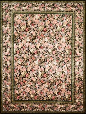 Floral Chalfont Green, 9′0″ × 12′1″