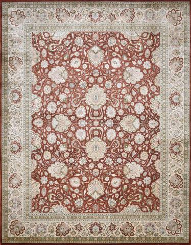 Agra Kalash Rust & Cream, 8′0″ × 10′4″