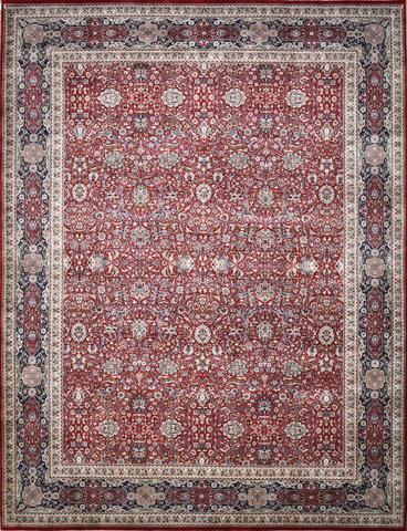 Kashan Zahidan Red & Navy, 9′1″ × 11′11″