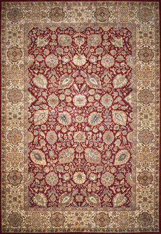 Agra DE-103 Red & Ivory, 12′2″ × 17′11″