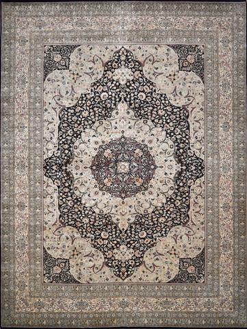 Kashan Shahab Black, 10′1″ × 13′8″
