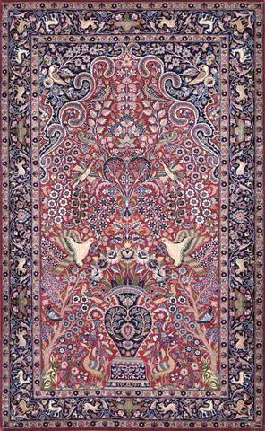 Noor Tabriz Shamshad Rose, 3′2″ × 5′1″