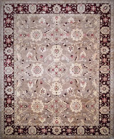 Oushak Fawn & Burg, 11′9″ × 14′3″