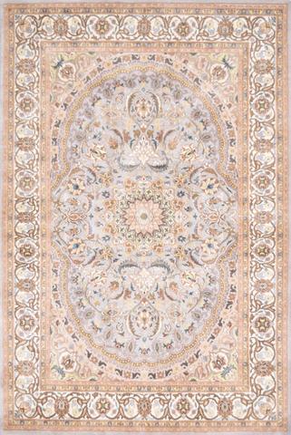 Pak Persian Tabriz Beige, 4′1″ × 6′2″