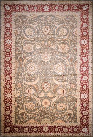 Safron Agra Green & Red, 11′11″ × 17′10″