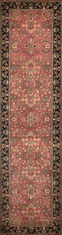 Amritsar Sarouk Rose/Black, 2′7″ × 10′0″
