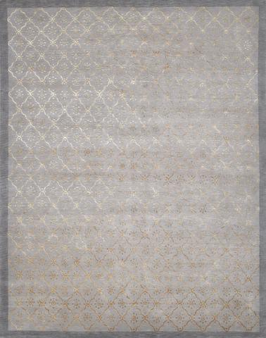 Trellis 407 Slate & Gold W & S, 8′0″ × 10′0″