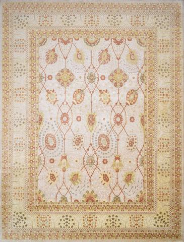 Tabriz Cream & Gold, 9′2″ × 12′1″
