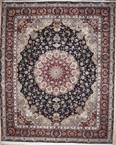 Sino Tabriz Black & Burg W & S, 12′0″ × 15′0″