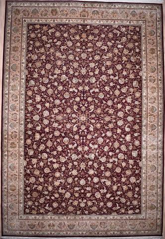 Sino Tabriz Burgundy W & S, 12′0″ × 18′0″