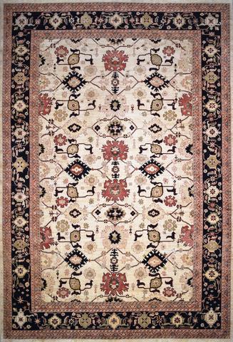 Silk Road Chelsea Cream & Black, 11′10″ × 17′7″