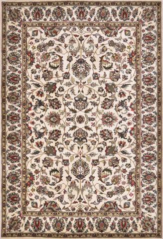 Mirzapur Kashan Cream, 4′1″ × 6′0″