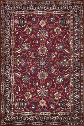 Mehran Tabriz Red/Navy, 4′0″ × 6′0″