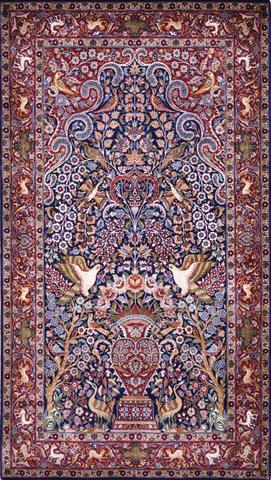 Noor Tabriz Shamshad Navy, 3′0″ × 5′3″