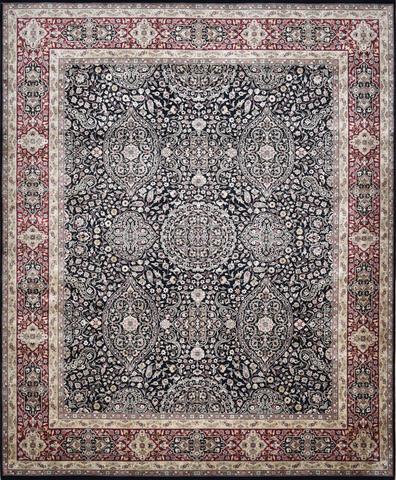 Sakandriya Black & Red, 8′0″ × 9′9″