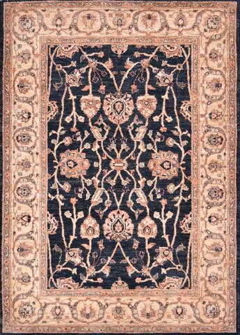 Silk Road Agra Charcoal, 4′0″ × 5′6″