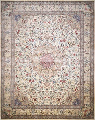 Kashan Sujjah Ivory, 11′11″ × 15′3″