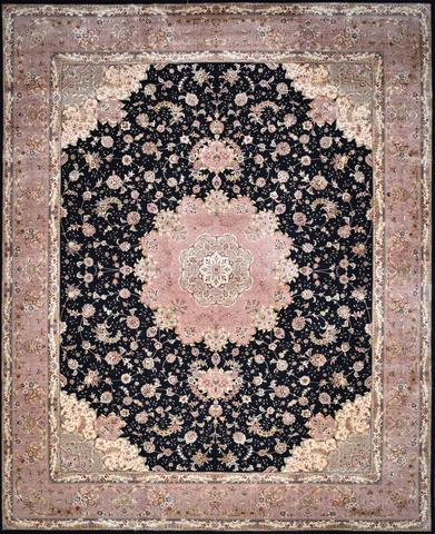 Tabriz GL16-63 Black W & S, 12′0″ × 15′0″