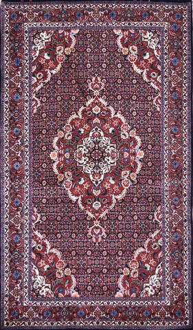 Persian Bijar Red, 4′4″ × 7′6″