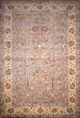 Sultanabad 1425 Olive, 12′10″ × 19′2″