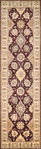 Peshawar Agra Red, 2′7″ × 9′8″