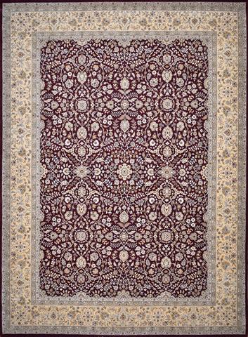 Texila Tabriz Saqib Maroon, 9′1″ × 12′3″