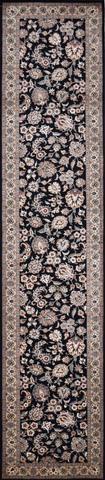 Shalimar Kashan Black, 2′7″ × 12′2″