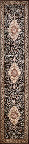 Shalimar Kashan Black, 2′6″ × 12′2″