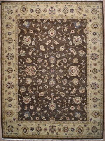 Gazni Sultanabad DC-G Brown/Beige, 9′0″ × 12′0″