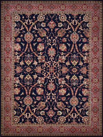 Mehran Semnan Navy/Rust, 5′0″ × 6′9″