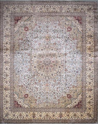Tabriz Shafaq L.Blue & Beige, 12′11″ × 16′2″