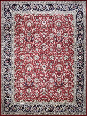 Kashan Golden Red & Navy, 9′0″ × 12′0″