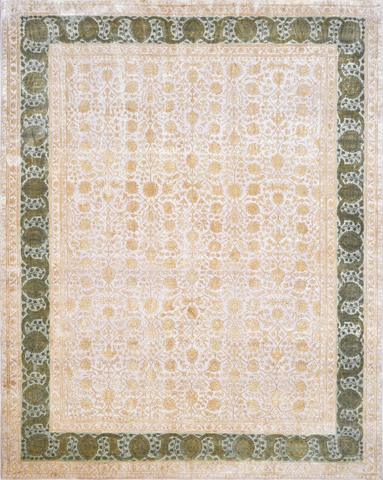 Tabriz1799 Beige & Grn W & S, 7′10″ × 9′10″