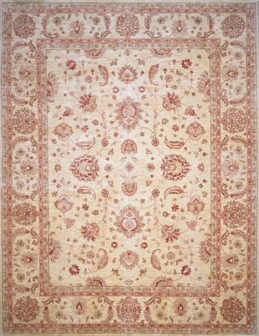 Oushak Cream, 10′11″ × 14′3″