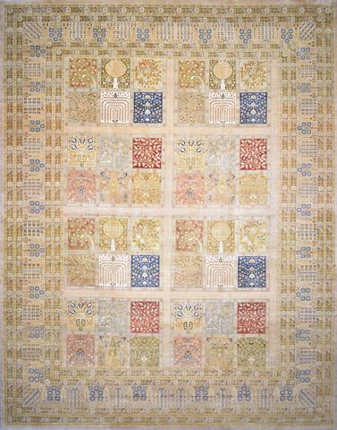 Tabriz Panel Beige, 12′3″ × 15′8″
