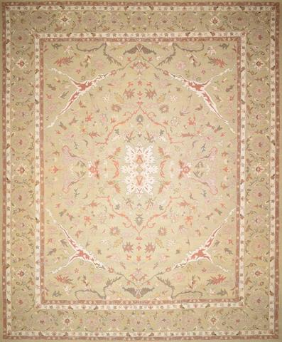 Sultanabad FS13L Green, 12′1″ × 14′11″