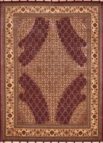 Persian Tabriz Mahi Red, 4′10″ × 6′8″