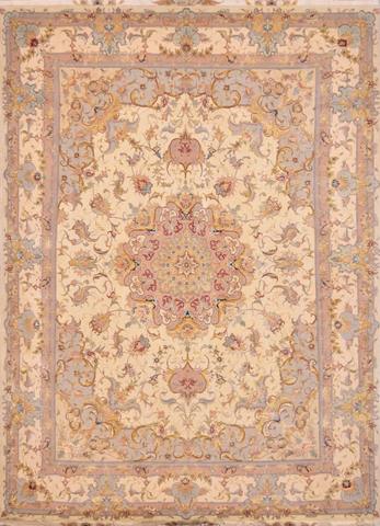 Persian Tabriz Beige, 4′11″ × 6′10″