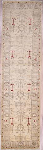 Silk Road Agra SRD1252 Ivory, 2′8″ × 9′11″