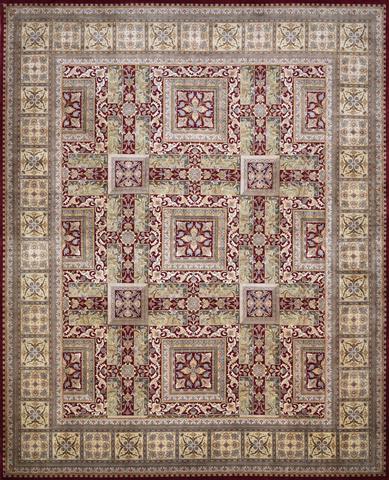Panel Rashim Maroon, 8′0″ × 10′0″
