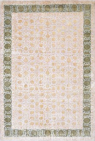 Tabriz JWL607 Ivory & Green W & S, 6′0″ × 8′10″