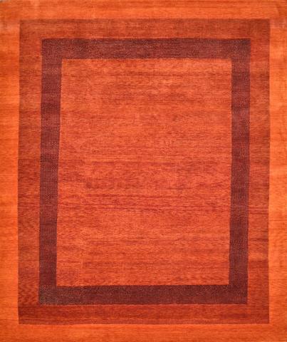 Loribaft Gabeh LBT1006 Rust, 8′1″ × 9′9″
