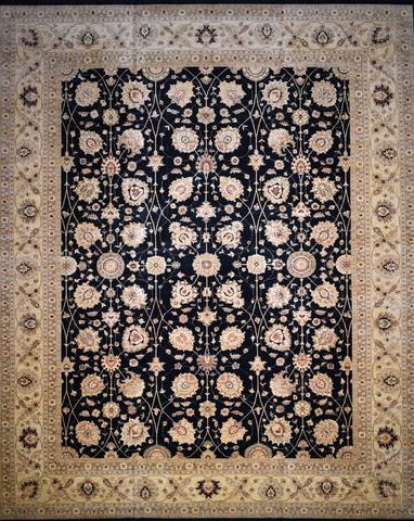 Peshawar Ziegler Black & Ivory, 13′5″ × 16′1″