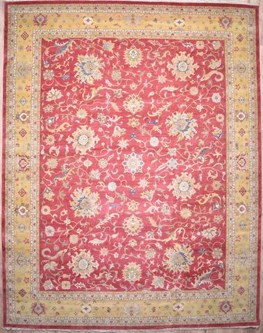 Sultanabad AMT103A Berry & Gold, 11′10″ × 15′1″