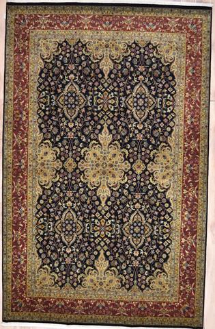 Ferahan Black / Rust, 8′11″ × 12′1″